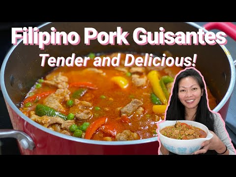 How To Make Pork Guisantes - Pork And Peas