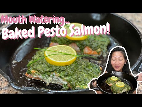 How to Make Baked Pesto Salmon