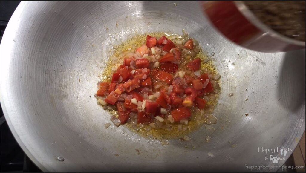 vegetables being cooked in wok