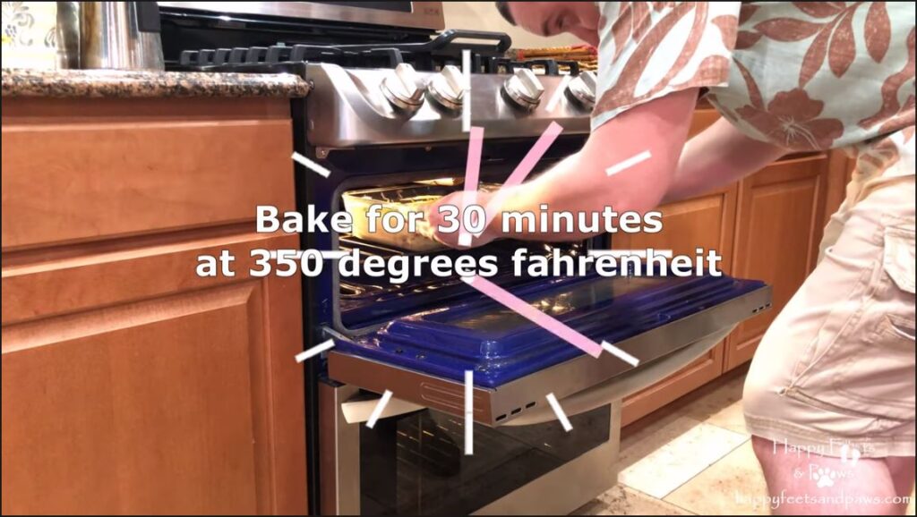 placing shepherds pie in the oven
