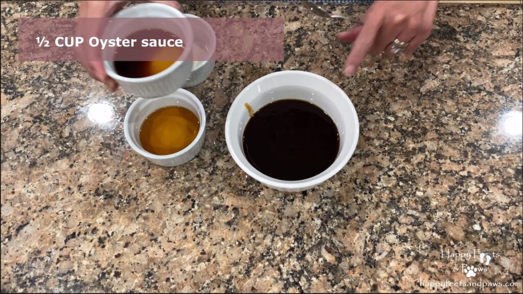 making stir fry sauce for thai chicken fried rice recipe