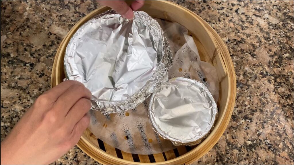 removing cooled leche flan from fridge
