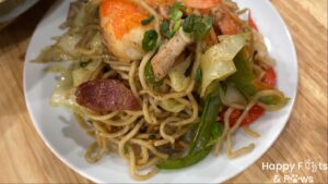 Pancit Canton on a plate